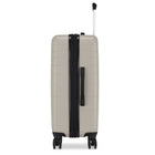 Bondstreet Panoramic 26.5" ABS/PC Hardside Medium Check-in Luggage - Desert Grey-Telescopic trolley handle with multi-stage locking heights
