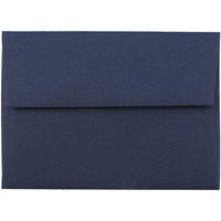 JAM Paper 4Bar A1 Premium Invitation Envelopes - 3 5/8 x 5 1/8 - Navy Blue - 100 Pack-Fashioned from high quality 28 lb paper and features a gum closure