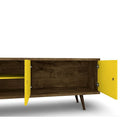 Manhattan Comfort Liberty MDP and MDF 62.99"W TV Stand, Rustic Brown and Yellow (201AMC94)-Recommended for a 46" -60" TV.