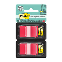 Post-it 1" x 1.7" Flags - Red - 50 Flags/Dispenser - 2 Dispensers/Pack-Flags make it simple to mark and highlight important information