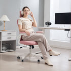 Vinsetto - Chaise de bureau en maille avec appui-tête et soutien lombaire 4D - rose-Hauteur de siège réglable pour s’adapter à votre style d’assise