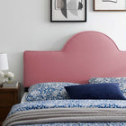 Modway Dawn Performance Velvet Twin Headboard - Dusty Rose-5 Mounting Positions