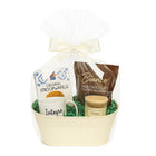 My Home My Living Oval Tin Containers 3-Piece Set - 10.5”W x 5.5”D x 4.75”H - Cream-Durable, lightweight, and easy to carry 