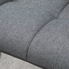 HOMCOM - Tabourets de bar pivotants réglables en tissu capitonné - gris - paquet de 2-Le tissu en polyester aspect lin s’accorde parfaitement 
