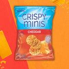 Quaker Crispy Minis Cheddar Cheese Flavoured Brown Rice Cakes - 33g - 32 Pack-Zero trans fat and low in saturated fat