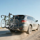 HOMCOM Hitch Mount Car Bike Rack-16.4 ft (5 m) safety strap included, prevents bikes from falling during transport
