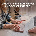 Logitech Casa Pop-Up Desk - Bohemian Blush-A Familiar Experience: Enjoy the laptop-like feel you know and love on Casa Keys and Casa Touch, the minimalist wireless keyboard and smooth wireless touchpad 