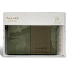 Champs - Porte-cartes en Cuir Camouflage - Vert-Compartiment pour billets
