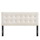 Modway Emily Stain-Resistant Performance Velvet Full Size Headboard - Alabaster-Assembly Required
