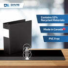 Davis Group Premium Economy Binder - Round Ring - 3" - Black - 6 Pack-Ideal for Conferences, Reference, Colleges & Universities