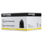 Coastwide Professional Garbage Bags - Strong - 26" W x 36" L - Black - 200 Pack-Side seamed & Seamless bottom for extra strength