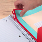 Five Star Colour Coded Notebook with Dividers - 10-1/2" H x 8" W - 240 Pages - Black-Comes with three movable, assorted‑colour dividers with tabs, making it simple to label sections and keep your notes neatly organized