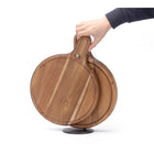 Minimal - Plateau de service rond en bois-Dimensions : 400 x 300 x 23 mm