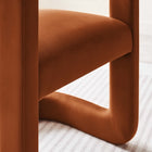 Modway Winslow Performance Velvet Barrel Accent Chair - Rust-Stain-Resistant Upholstery