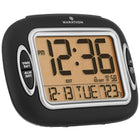 Marathon Atomic Alarm Clock With Auto-Night Light - Temperature & Date - Black (CL030051BK)-Self-setting/adjusting using radio frequencies broadcast from NIST's Colorado Atomic Clock