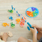 Melissa & Doug Catch & Count Wooden Fishing Game with 2 Magnetic Rods-6