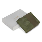 Champs - Portefeuille Zip Around en Cuir Camouflage - Vert-9 fentes pour cartes de crédit
