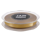 JAM Paper Double Faced Satin Ribbon - 3/8" W x 25 yd. - Gold-Our ribbon is made from the highest quality double-faced satin, which features a slightly shiny, yet smooth finish