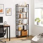 Boutique Home 6-Tier Bookcase Storage Shelf - Steel Frame-Material: Particleboard, Steel 