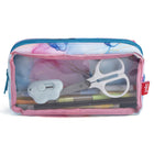 ZIPIT Half & Half Pencil Case - 2‑Compartment School Pouch for Girls - Marble-Smart usability: Designed with two spacious zippered pockets, this pencil case keeps your essentials neatly separated and easy to access, without the need for internal organizers