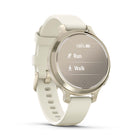 Garmin - Lily 2 Active Lunar Gold avec bracelet en silicone osseux-Garantie : 1 an limité par le fabricant