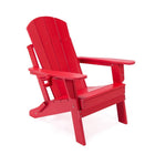 Lake Country - Chaise Adirondack pliante en PEHD - Rouge-Porte-gobelet