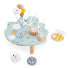 Janod Sweet Cocoon Multi-Activity Leaf Station-Giant leaf activity toy with a full caterpillar.