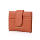 Champs Iconic Snap Cardholder - Tan-Front Snap closure