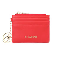 Champs Iconic Keychain Cardholder - Red-RFID Blocking Card Holder