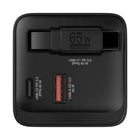 Verbatim GaN 65W Charger with Retractable Cable-Programmable Power Supply PPS technology delivers the right amount of power needed for the ideal charge