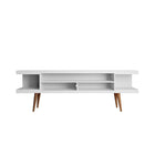 Manhattan Comfort Utopia 70.47" Modern TV Stand - White Matte-Mid-Century Modern Free Standing TV Stand for Living Room and Bedroom use