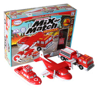 Popular Playthings Magnetic Mix or Match Vehicles - Fire & Rescue-Great way for kids to learn about creative play
