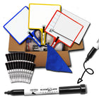 KleenSlate Customizable Handheld Whiteboards with Clear Dry Erase Sleeves & Markers - 24 Pack-Award-winning customizable whiteboards with snap-in marker and eraser