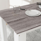 HOMCOM 47" Modern Dining Table with Wood Effect - Grey-Material: Particle Board