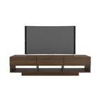 Nexera Rustik 72" TV Stand With 3-Drawers - Walnut-3 storage drawers on metal slides