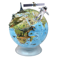 Replogle Day/Night Kids Globe 12" Blue Ocean Illuminated Desk Globe - English-Illuminated blue ocean globe