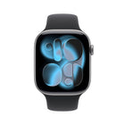 Apple - Watch Series 11 - 46 mm - GPS - Boîtier en aluminium Gris Cosmique avec Bracelet sport Noir, P / M-Prenez un ECG n’importe quand. Recevez des notifications en cas de fréquence cardiaque faible ou élevée, d’arythmie ou de possible apnée du sommeil. Consultez vos données de santé nocturnes avec l’app Signes vitaux6 et mesurez votre oxygène sanguin