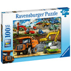 Ravensburger Construction Vehicles Puzzle - 100 Pieces-Clean-cut pieces with Ravensburger’s perfect interlocking fit