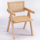Plata Imports William Cane Arm Chair-Backrest with cane details