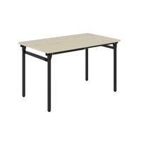 Ceha Canada KMH Folding Table - 28" H x 47" L x  27.5" W - Black -DURABLE CONSTRUCTION Features 1.2" welded, powder-coated legs with built-in levelers for stability on any surface
