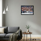 Colorado Avalanche 2022 Stanley Cup Champions - Framed Canvas - 31" x 22"-Ready to hang - arrives fully assembled