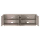 Hudson&Canal Tillman TV Stand for TV's up to 75" - Alder White-Features easy assembly