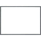 Charles Leonard Magnetic Dry Erase Board - 17" x 23" - with Eraser/Marker and 2 Magnets - Grey Frame-Secure the board permanently by using the enclosed adhesive pads