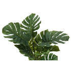 Monarch Specialties - Plante Artificielle - 45 po H - Arbre Monstera - Mis En Pot - Touche Réelle - Feuilles Vertes - Pot Noir-6