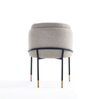 Manhattan Comfort Flor 22.83" Modern Twill Weave Upholstered Dining Chair - Wheat - Set of 2-Delivered to you Fully Assembled! No Assembly Required