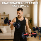 MotionGrey Adjustable Dumbbells 5-52.5 lb with High Strength Hand Grip & Converter, Dumbbell Stand, Jump Rope and Anti-Slip Metal Hand Equipment-9