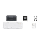 ProtoArc Foldable Bluetooth Keyboard - White / Silver-Durable Build: Crafted for durability, the XK01 features a sturdy construction that ensures longevity, making it a reliable choice for both work and leisure