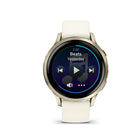 Garmin - Venu 4 – 41 mm, Or Lunaire avec bande en silicone osseux-état de santé (nouveau): Vérifiez si vos indicateurs de santé — tels que la fréquence cardiaque au repos, la variabilité de la fréquence cardiaque, la température de la peau et la saturation en oxygène pendant votre sommeil — s'écartent de votre plage habituelle, ce qui pourrait indiquer un stress supplémentaire sur votre corps. Ces changements pourraient être liés aux niveaux d'activité physique, à l'environnement, au stress, à la consommati