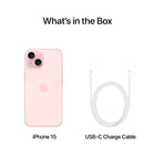 Apple iPhone 15 6.1" Super Retina XDR - 128 GB - Pink - Bell and Virgin Plus-1 Year Limited Manufacturer Warranty