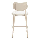 Zuo Zeal Counter Stool - Light Grey/Beige - Set of 4-3 year limited warranty
